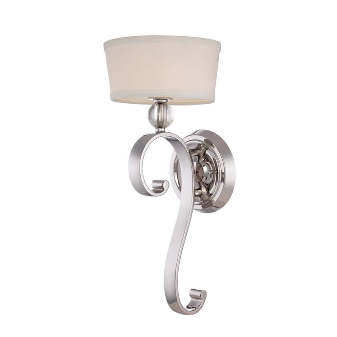 Quoizel QZ-MADISON-MANOR1-IS Madison Manor 1 Light Wall Light - Imperial Silver