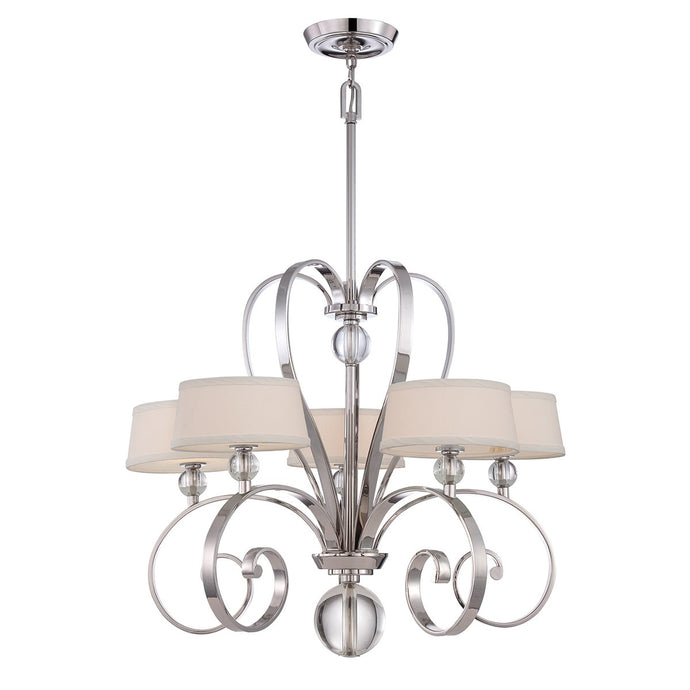 Quoizel QZ-MADISON-MANOR5-IS Madison Manor 5 Light Chandelier - Imperial Silver