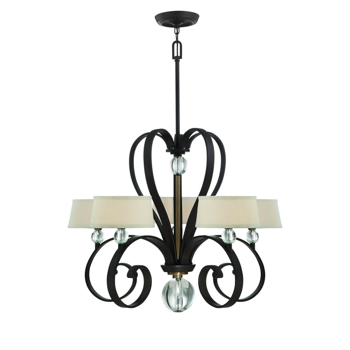 Quoizel QZ-MADISON-MANOR5-WT Madison Manor 5 Light Chandelier