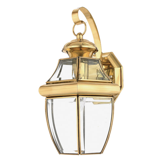 Quoizel QZ-NEWBURY2-M-PB Newbury 1 Light Medium Wall Lantern