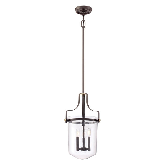 Quoizel QZ-PENN-STATION-M-WT Penn Station 3 Light Pendant - Western Bronze