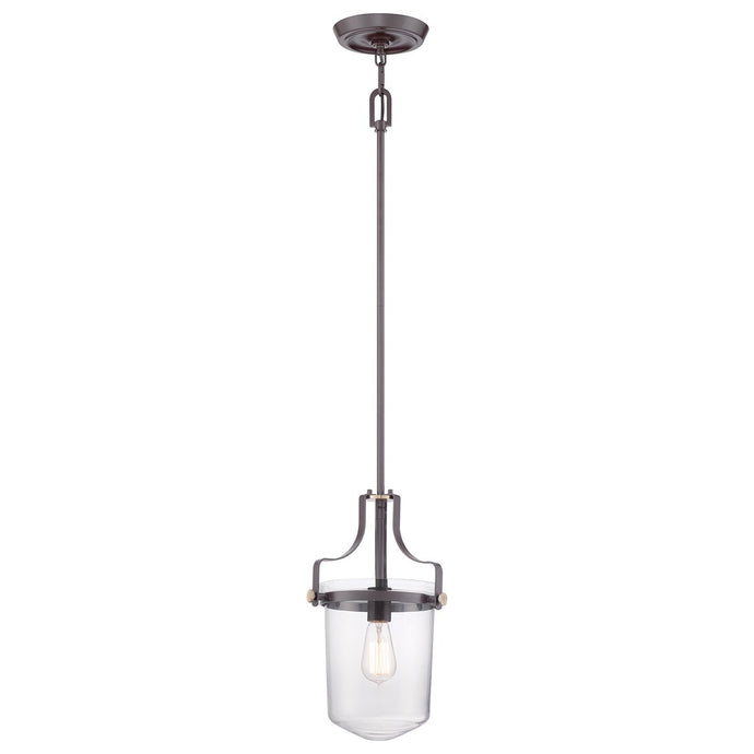 Quoizel QZ-PENN-STATION-S-WT Penn Station 1 Light Mini Pendant