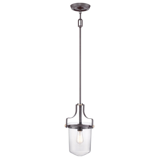 Quoizel QZ-PENN-STATION-S-WT Penn Station 1 Light Mini Pendant