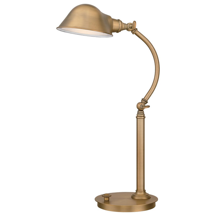 Quoizel QZ-THOMPSON-TLAB Thompson LED Table Lamp in Aged Brass