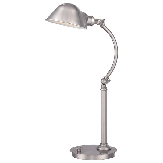 Quoizel QZ-THOMPSON-TLBN Thompson LED Table Lamp in Brushed Nickel