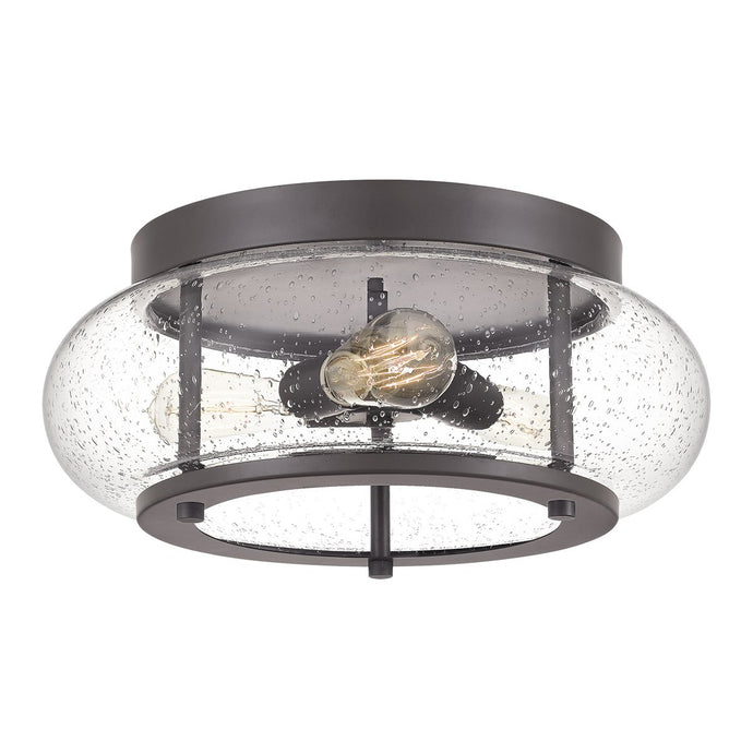 Quoizel QZ-TRILOGY-FM-OZ Trilogy 3 Light Flush Mount - Old Bronze