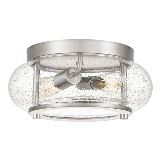 Quoizel QZ-TRILOGY-FS-BN Trilogy 2 Light Flush Mount - Brushed Nickel