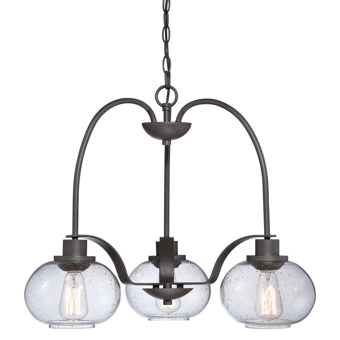 Quoizel QZ-TRILOGY3 Trilogy 3 Light Chandelier - Old Bronze