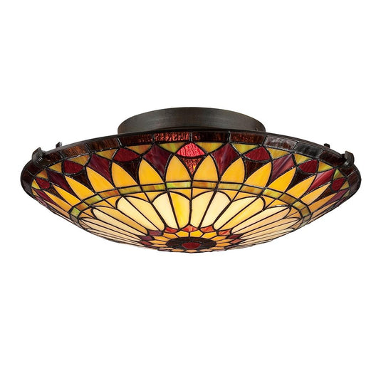 Quoizel QZ-WEST-END-F West End 2 Light Medium Floating Flush Mount