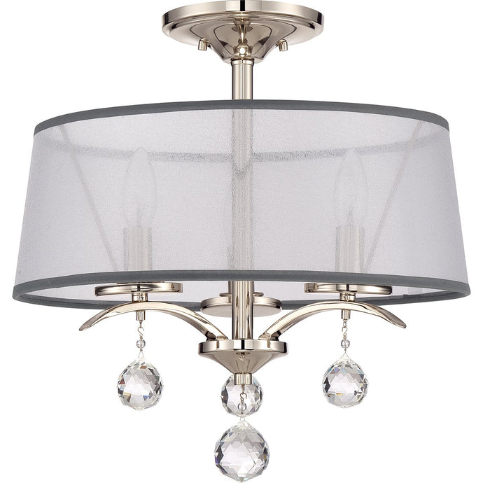 Quoizel QZ-WHITNEY-SF Whitney 3 Light Semi Flush/Pendant