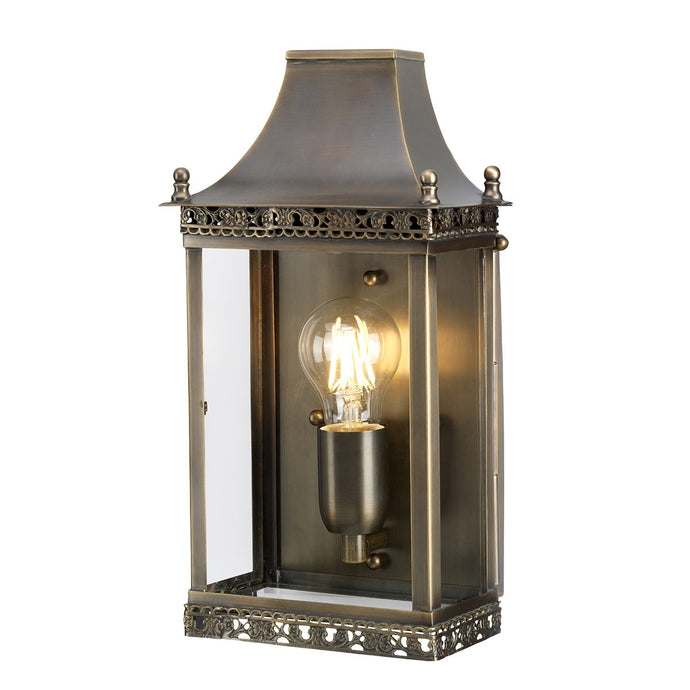 Elstead Lighting REGENTS-PARK-BR Regents Park 1 Light Wall Lantern - Brass