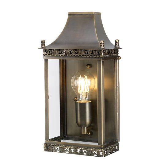 Elstead Lighting REGENTS-PARK-BR Regents Park 1 Light Wall Lantern - Brass