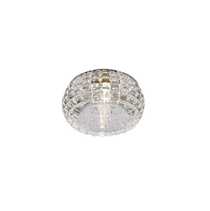 Diyas IL31841CH Ria G9 Cube Pattern Round Downlight Polished Chrome/Crystal, Cut Out: 60mm - 38495
