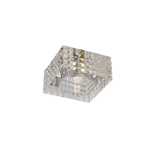 Diyas IL31842CH Ria G9 Cube Pattern Square Downlight Polished Chrome/Crystal, Cut Out: 55mm - 38496