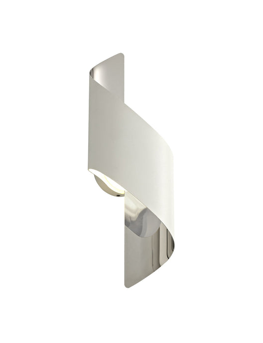 C-Lighting Ribbon Wall Lamp Small, 1 x 8W LED, 3000K, 640lm, White/Polished Chrome, 3yrs Warranty - 28638