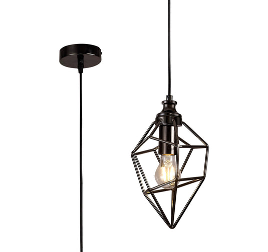 C-Lighting Ridley Small Pendant, 1 x E27, Black Nickel - 28733