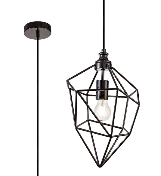 C-Lighting Ridley Medium Pendant, 1 x E27, Black Nickel - 28749