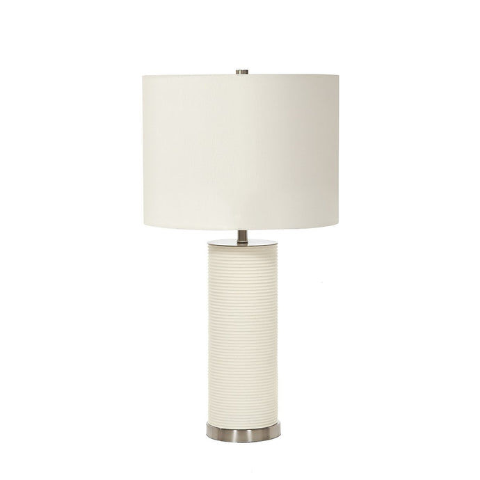 Elstead Lighting RIPPLE-TL-WHT Ripple 1 Light Table Lamp - White