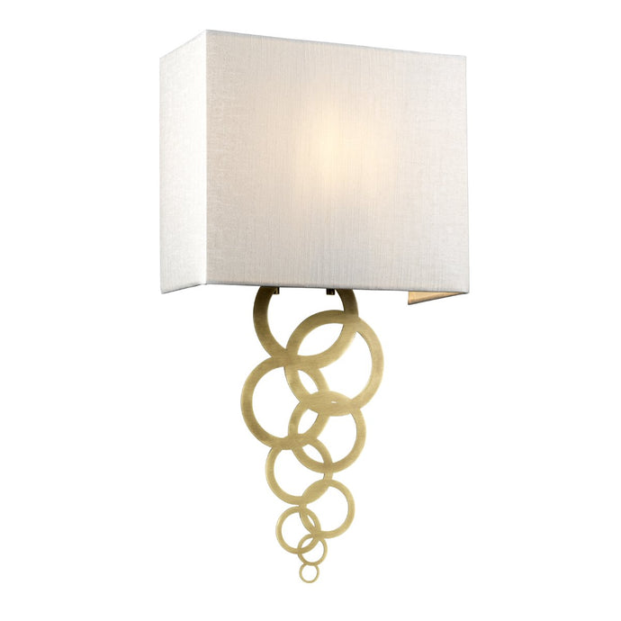 Elstead Lighting  ROSA-MEDIUM-AB Rosa Medium 1 Light Wall Light - Aged Brass