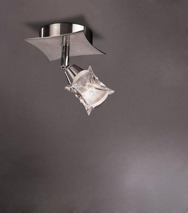 Mantra M0041/S Rosa Del Desierto Spot 1 Switched Light G9 With Adjustable Head, Satin Nickel