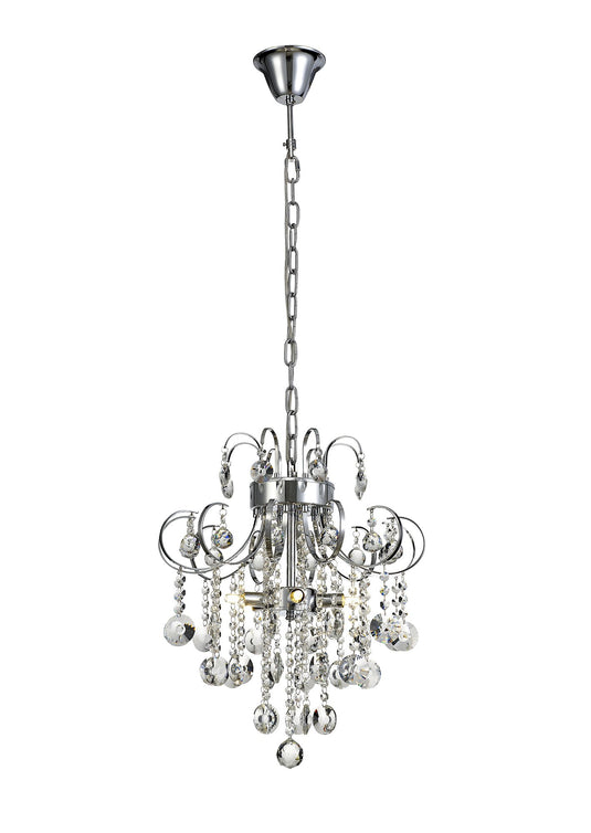 Diyas IL31054 Rosina Pendant 5 Light Polished Chrome/Crystal - 38248