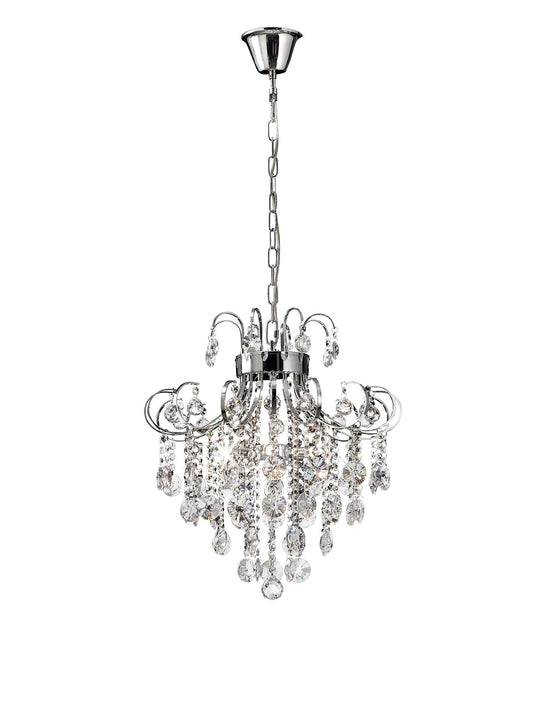 Diyas IL31055 Rosina Pendant 6 Light Polished Chrome/Crystal - 38249
