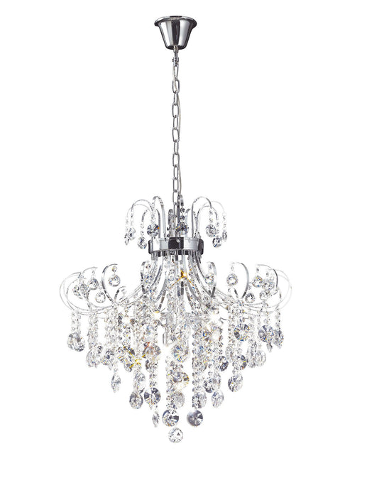 Diyas IL31056 Rosina Pendant 7 Light Polished Chrome/Crystal - 38250