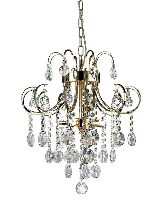 Diyas IL32054 Rosina Pendant 5 Light French Gold/Crystal - 38503