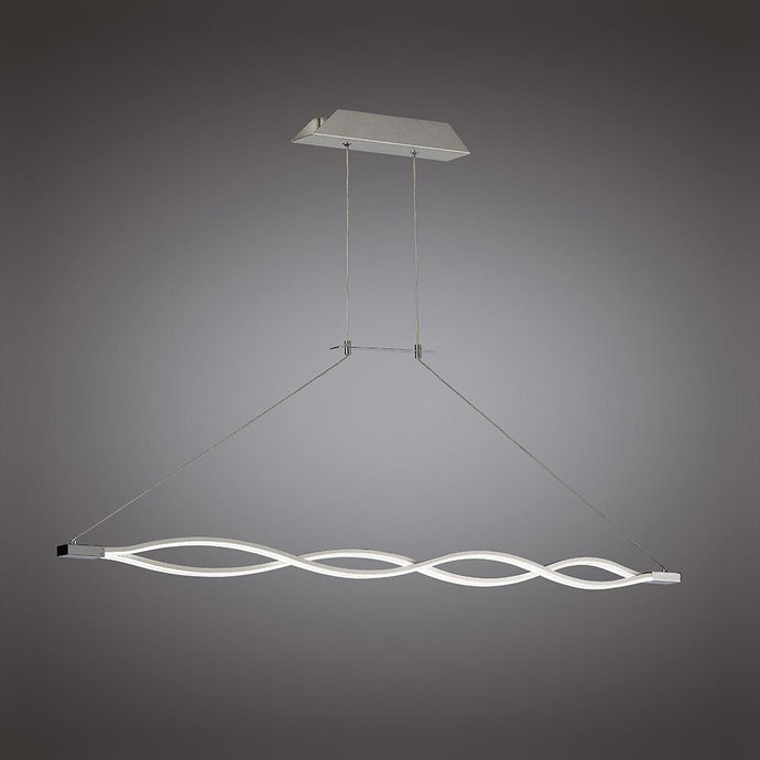 Mantra M4860 Sahara Pendant 36W LED 3000K, 2520lm, Silver/Frosted Acrylic/Polished Chrome, 3yrs Warranty