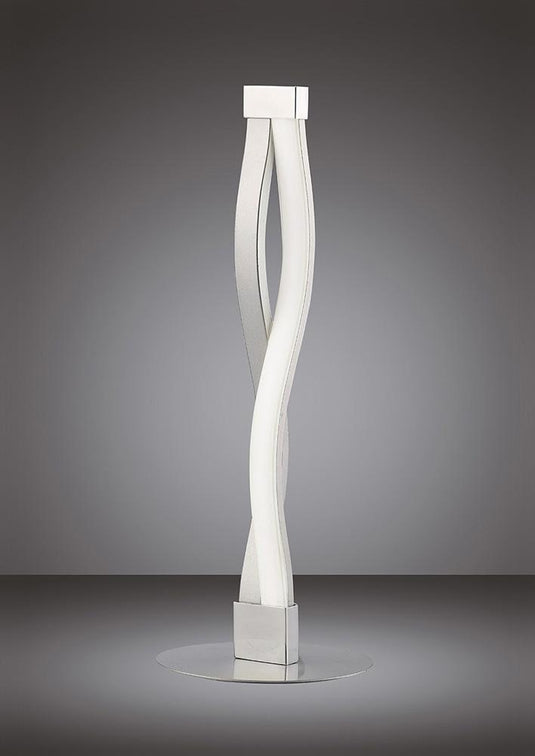 Mantra M4862 Sahara Table Lamp 6W LED 3000K, 420lm, Silver/Frosted Acrylic/Polished Chrome, 3yrs Warranty