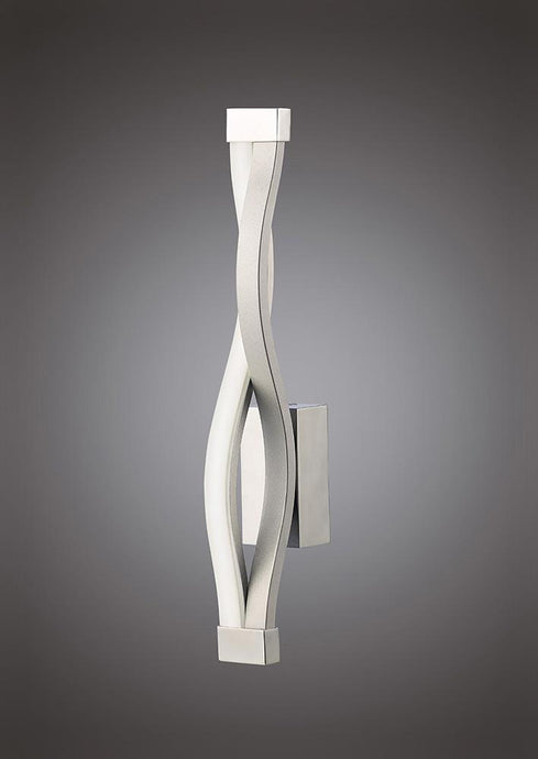 Mantra M4863 Sahara Wall Lamp 6W LED 3000K, 420lm, Silver/Frosted Acrylic/Polished Chrome, 3yrs Warranty
