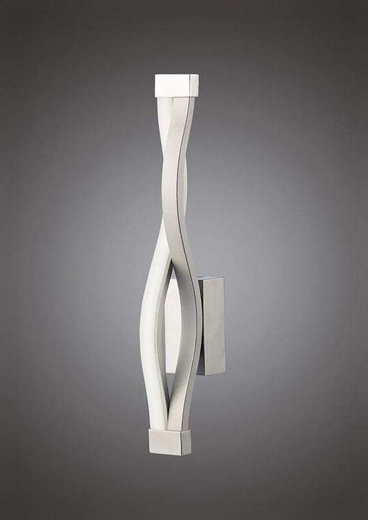 Mantra M4863 Sahara Wall Lamp 6W LED 3000K, 420lm, Silver/Frosted Acrylic/Polished Chrome, 3yrs Warranty