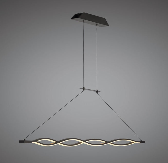 Mantra M5400 Sahara Brown Oxide Pendant 36W LED 2800K, 2520lm, Brown Oxide/White Acrylic, 3yrs Warranty