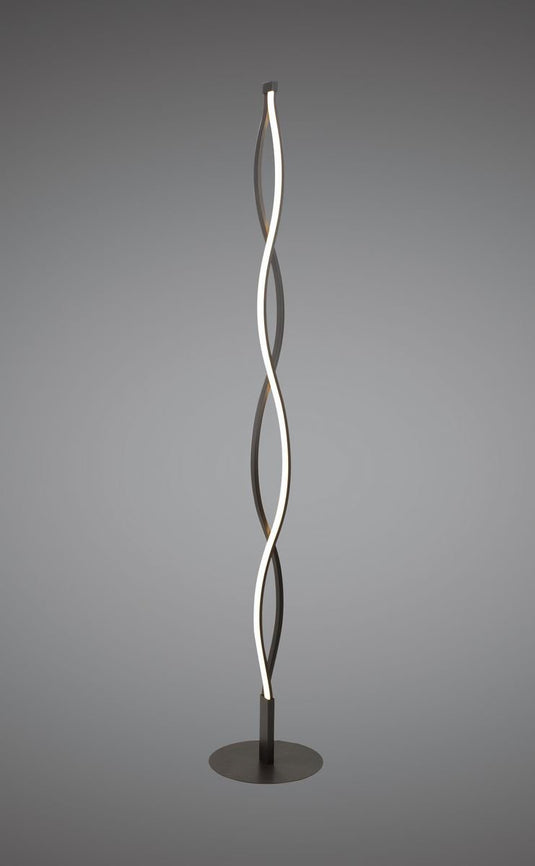 Mantra M5401 Sahara Brown Oxide Floor Lamp 21W LED 2800K, 1470lm, Dimmable Brown Oxide/White Acrylic, 3yrs Warranty