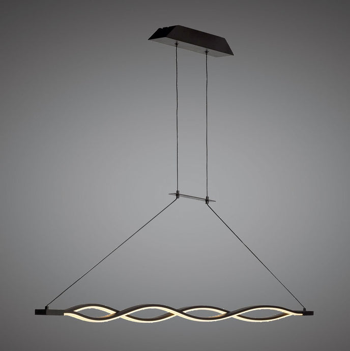 Mantra M5817 Sahara Pendant 36W LED 2800K, 2520lm, Dimmable Frosted Acrylic/Brown Oxide, 3yrs Warranty