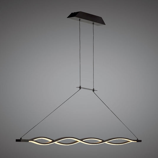 Mantra M5817 Sahara Pendant 36W LED 2800K, 2520lm, Dimmable Frosted Acrylic/Brown Oxide, 3yrs Warranty