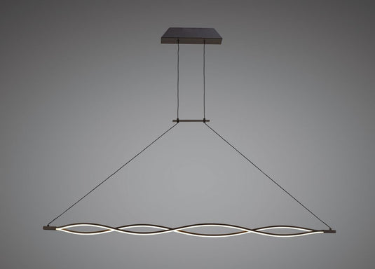 Mantra M5801 Sahara BR XL Pendant 42W LED 2800K, 3400lm, Frosted Acrylic/Brown Oxide, 3yrs Warranty