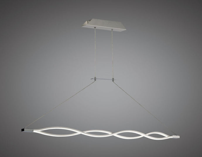 Mantra M4865 Sahara XL Pendant 42W LED 3000K, 3400lm, Silver/Frosted Acrylic/Polished Chrome, 3yrs Warranty