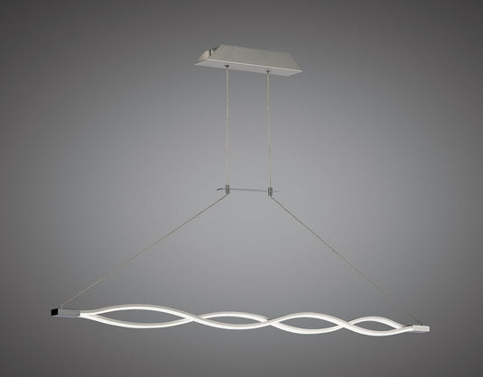 Mantra M4865 Sahara XL Pendant 42W LED 3000K, 3400lm, Silver/Frosted Acrylic/Polished Chrome, 3yrs Warranty