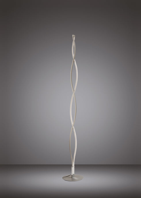 Mantra M4866 Sahara XL Floor Lamp 28W LED 3000K, 2200lm, Dimmable Silver/Frosted Acrylic/Polished Chrome, 3yrs Warranty