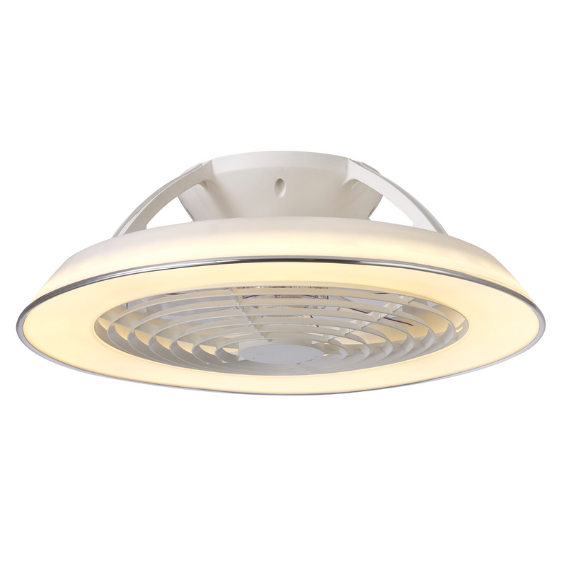 Load image into Gallery viewer, Mantra M7842 Samoa 70W LED Dimmable Ceiling Light With Built-In 35W DC Reversible Fan White (Remote Control) - 43135
