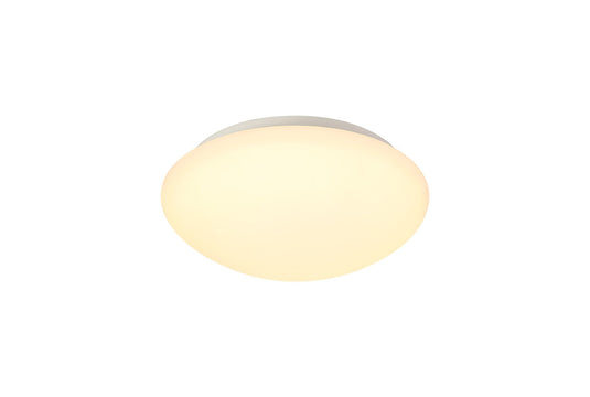 C-Lighting Secheriton Ceiling, 1 x 18W LED, 3000K, 872lm, IP44, White/Frosted Glass, 3yrs Warranty - 29179