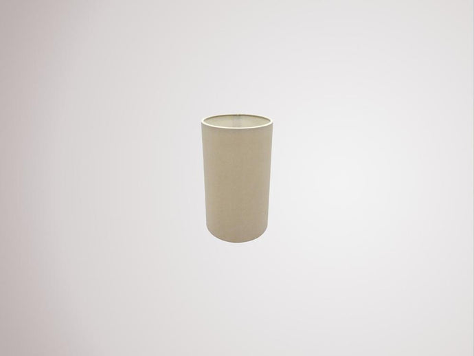Deco D0312 Serena Round Cylinder, 120 x 200mm Dual Faux Silk Fabric Shade, Nude Beige/Moonlight