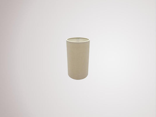 Deco D0312 Serena Round Cylinder, 120 x 200mm Dual Faux Silk Fabric Shade, Nude Beige/Moonlight