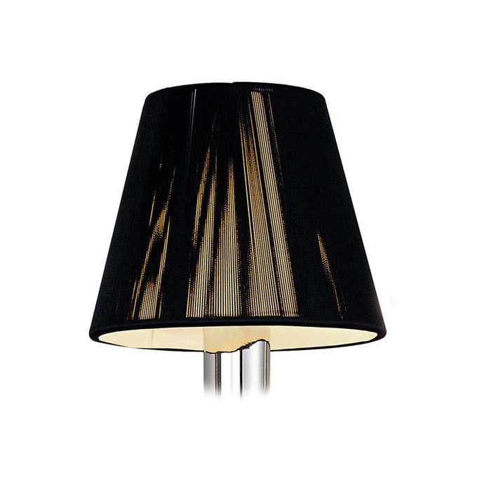 Mantra MS001 Clip On Silk String Shade Black 80/130mm x 110mm