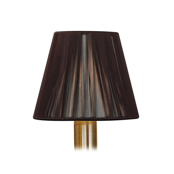Mantra MS002 Clip On Silk String Shade Dark Brown 80/130mm x 110mm