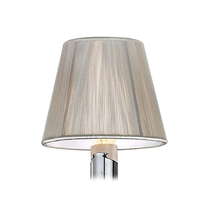 Mantra MS003 Clip On Silk String Shade Silver Grey 80/130mm x 110mm