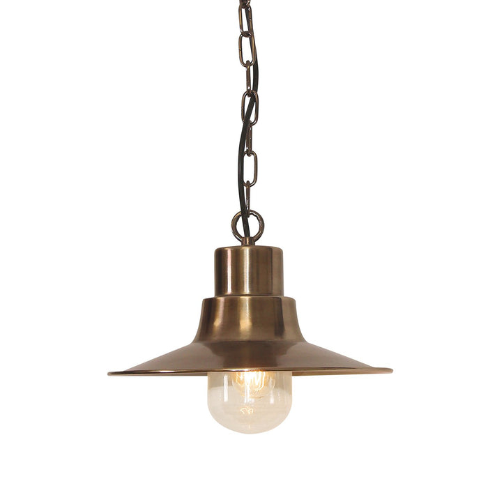 Elstead Lighting SHELDON-CH-BR Sheldon 1 Light Chain Lantern - Aged Brass