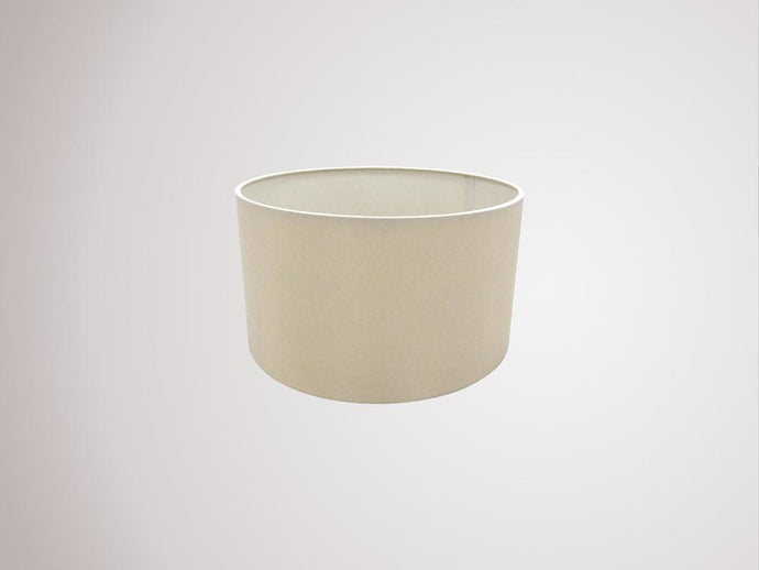 Deco D0277 Sigma Round Cylinder, 300 x 170mm Dual Faux Silk Fabric Shade, Nude Beige/Moonlight