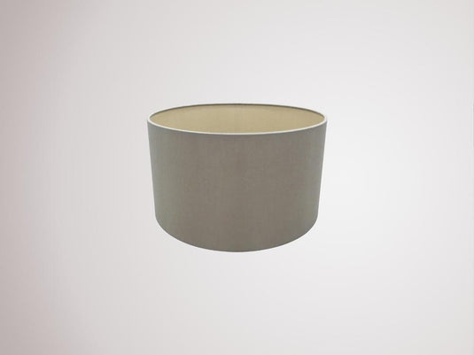 Deco D0281 Sigma Round Cylinder, 300 x 170mm Dual Faux Silk Fabric Shade, Taupe/Halo Gold